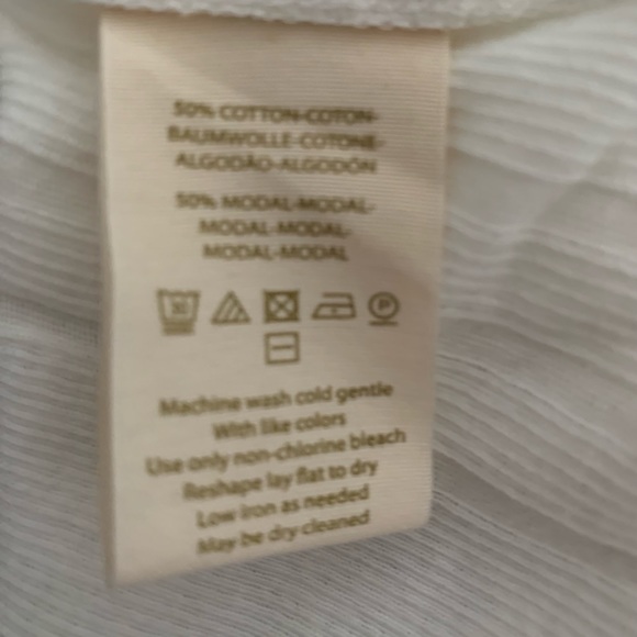 Free People Faye Ribbed Sleeveless Tank Top Keyhole Cutout Ivory NWT $58 Medium - Picture 4 of 4